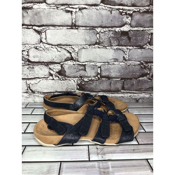 Vionic Amber Blue Denim Adjustable Strap Casual Sandals Women’s Sz 8M US/38.5EU - Picture 11 of 14